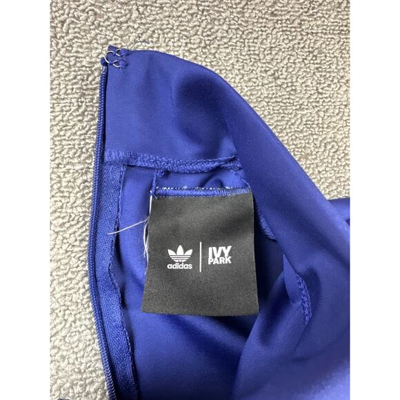 Adidas x Ivy Park Park Trails Collection Spandex Dress Long Sleeve Midi Purple M - Picture 13 of 15